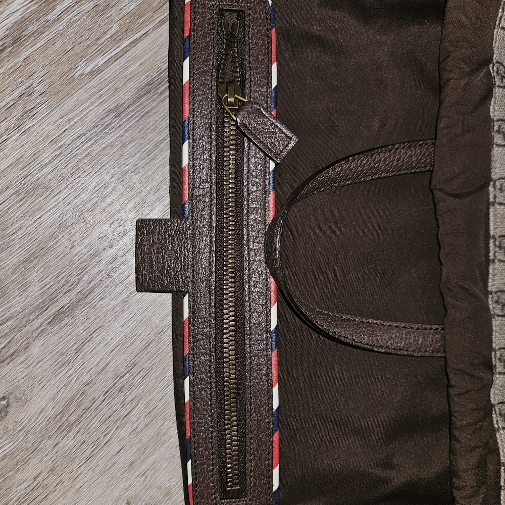 Rare Like New Patchwork Gucci Drawstring Backpack - image 7